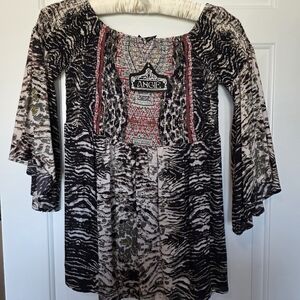 Angie Multicolor Patterned Top